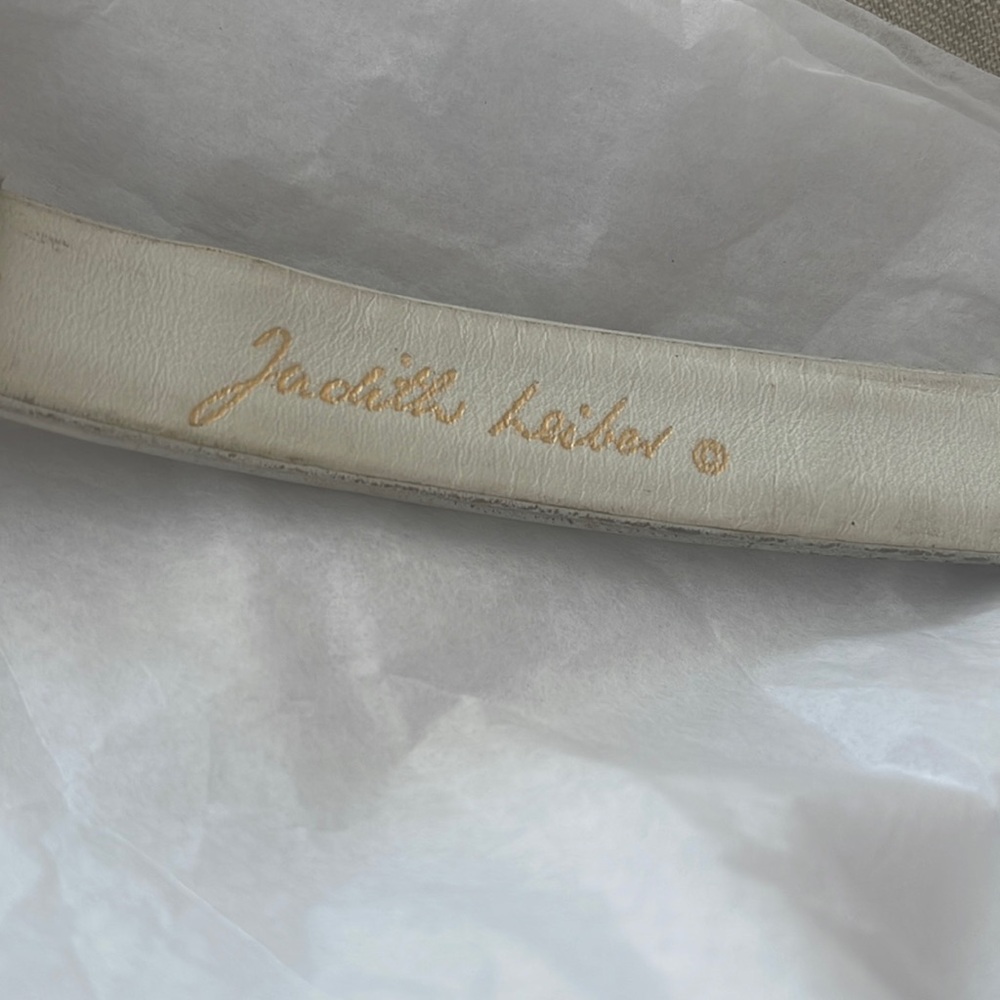 Judith Leiber leather adjustable belt